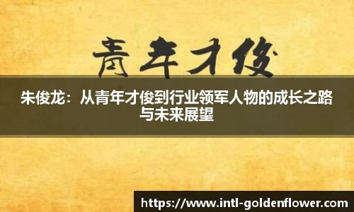朱俊龙：从青年才俊到行业领军人物的成长之路与未来展望