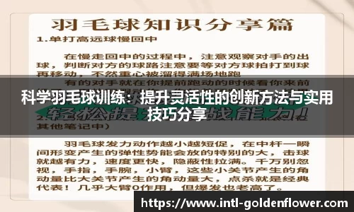 科学羽毛球训练：提升灵活性的创新方法与实用技巧分享