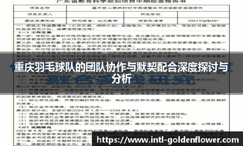 重庆羽毛球队的团队协作与默契配合深度探讨与分析